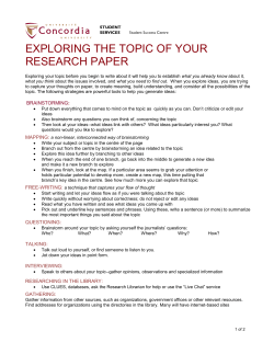 exploring the topic of your research paper