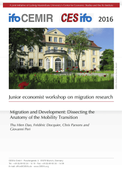 Migration and Development: Dissecting the Anatomy of the