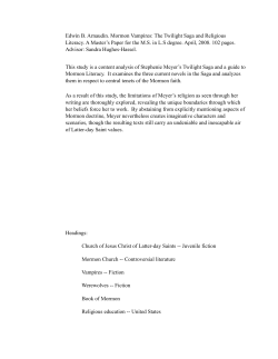 Mormon Literacy - Final Version