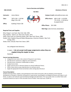 Fall 2015 Course Information Sheet