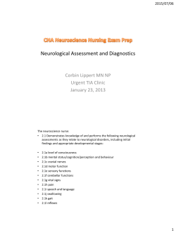 2. Neurological Assessment and Diagnostics
