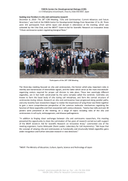 RIKEN Center for Developmental Biology (CDB)