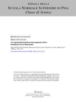 An exponential transform and regularity of free boundaries in two
