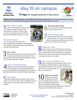 Stay Fit on Campus - UIC Campus Recreation