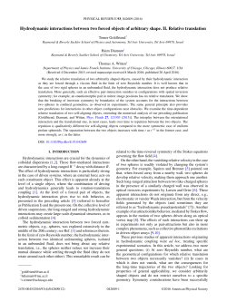 Hydrodynamic interactions between two forced objects of arbitrary