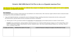 Period 6: 1865-1898 (End of Civil War to the eve of Spanish