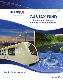 Building Canada: Gas Tax Fund