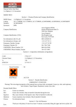 Material Safety Data Sheet 1,6-Diphenyl-1,3,5