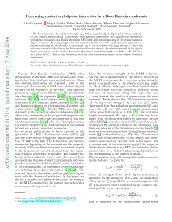 Comparing contact and dipolar interaction in a Bose