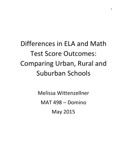 Differences in ELA and Math Test Score Outcomes