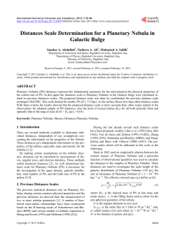 Distances Scale Determination for a Planetary Nebula in Galactic