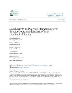 Social Activity and Cognitive Functioning over Time