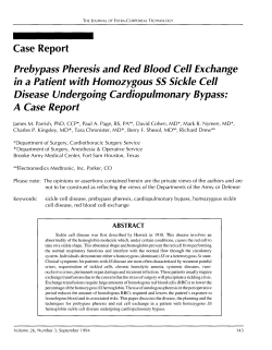 Prebypass Pheresis and Red Blood Cell Exchange in a Patient with
