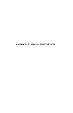 Chemicals, Humus, and the Soil