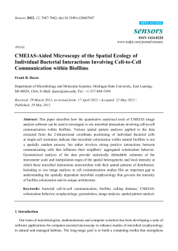 CMEIAS-Aided Microscopy of the Spatial Ecology of