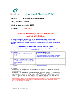 National Medical Policy