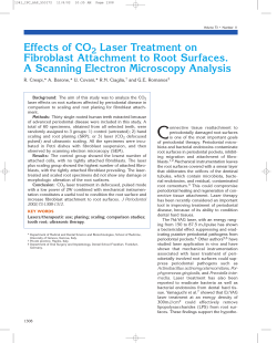 Effects of CO Laser Treatment on Fibroblast Attachment to Root
