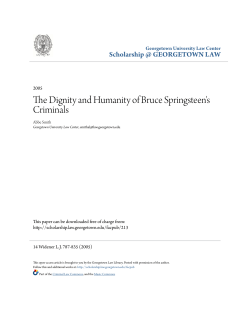 The Dignity and Humanity of Bruce Springsteen`s Criminals