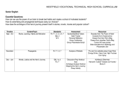 English Grade 12 - Westfield Technical Academy
