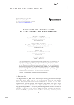 A THERMODYNAMIC MECHANISM BEHIND AN ACTION
