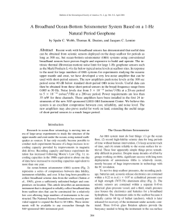 A Broadband Ocean-Bottom Seismometer System Based on a 1