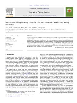 Hydrogen sulfide poisoning in solid oxide fuel cells under