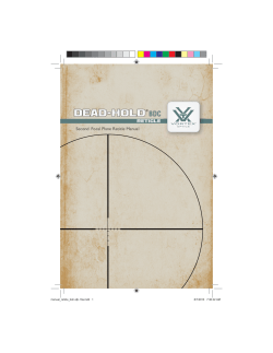 dead-hold - Vortex Optics