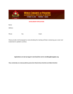 Scholarship Application