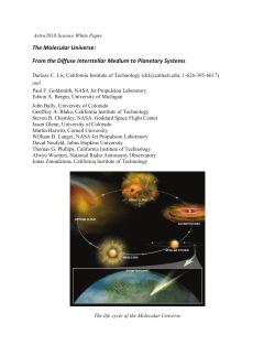 The Molecular Universe: From the Diffuse Interstellar Medium to