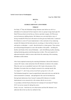 R -v- George Johnston - Courts and Tribunals Judiciary