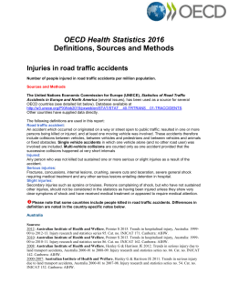 Injuries in road traffic accidents - OECD.Stat