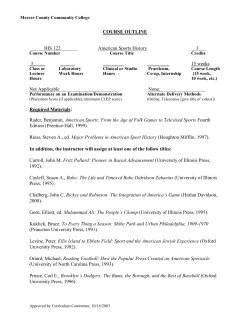 American Sports History - Mercer County Community College