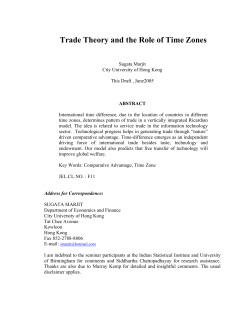 Pattern of Trade and the Role of Time Zones