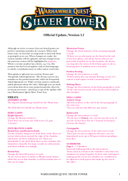Official Update, Version 1.1