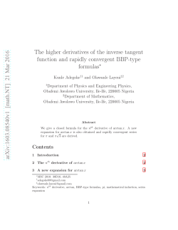The higher derivatives of the inverse tangent function and rapidly