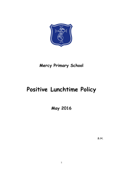 Positive Lunchtime Policy