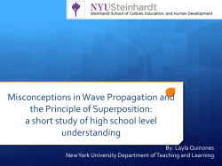 Misconceptions in Wave Propagation and the Principal of