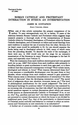roman catholic and protestant interaction