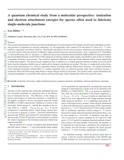 A quantum chemical study from a molecular perspective: ionization