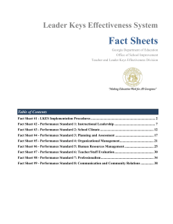 Fact Sheets
