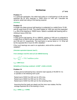 Questions and Solutions of Ball Bearings