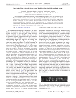 Survival of the Aligned: Ordering of the Plant Cortical Microtubule