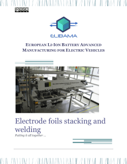 Electrodes stacking and joining