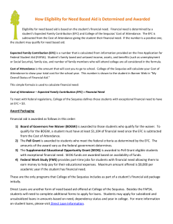 How Eligibility for Need Based Aid is Determined and Awarded