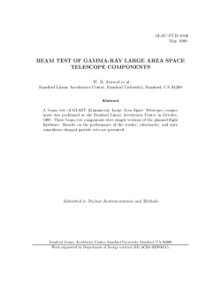 beam test of gamma-ray large area space telescope components