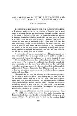 The failure of economic development and political democracy in