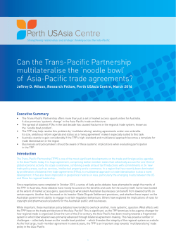 Can the Trans-Pacific Partnership multilateralise the `noodle bowl` of