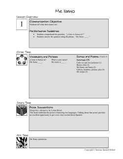 Copyright &copy; Sonrisas Spanish School Students tell what their names