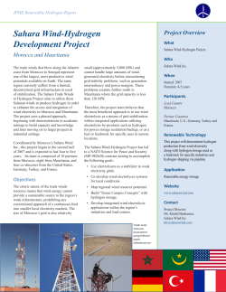 Sahara Wind-Hydrogen Development Project