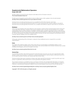 Supplemental Mathematical Operators